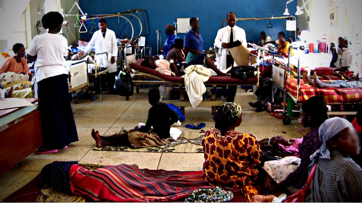 Public hospital waiting room